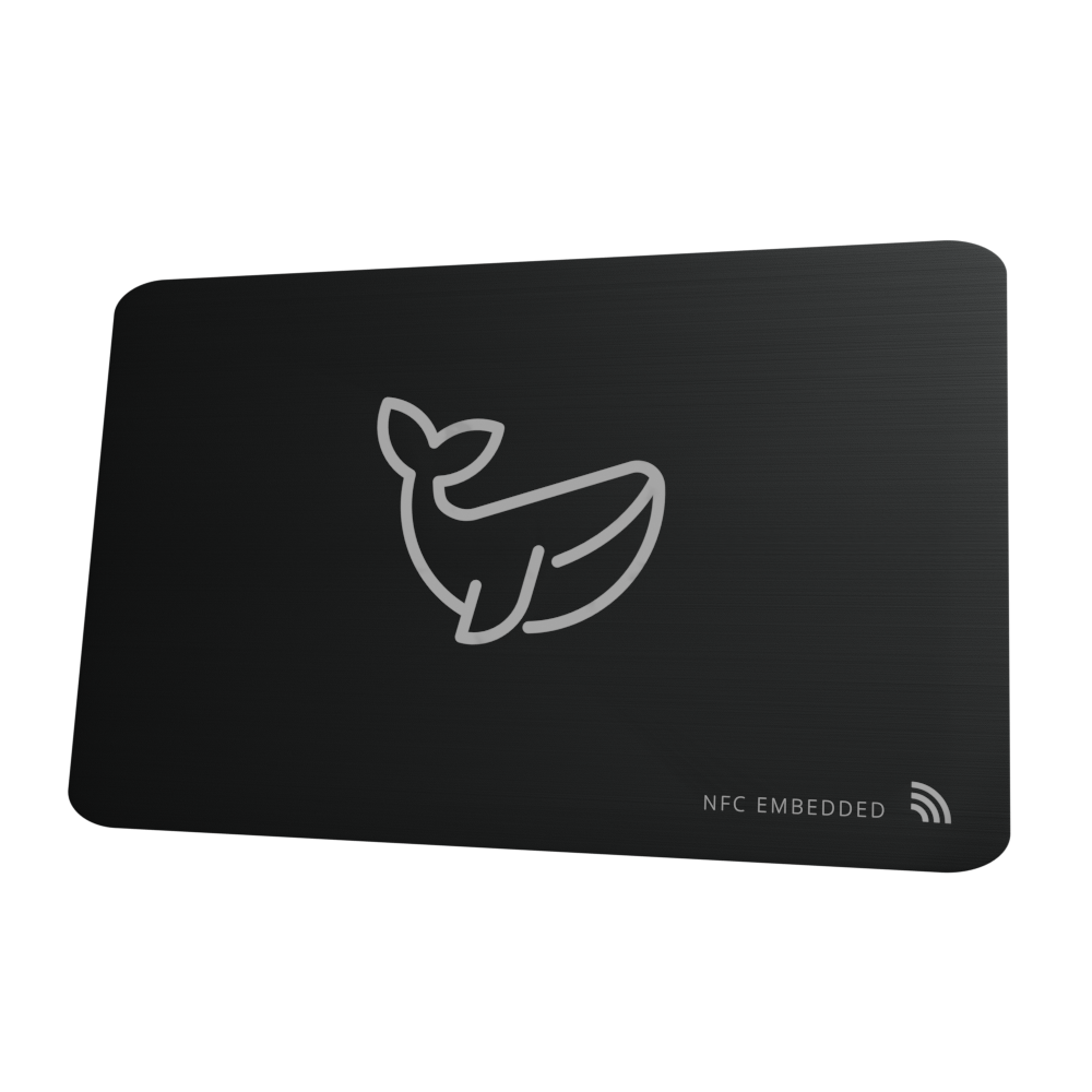 Midnight black nfc metal card